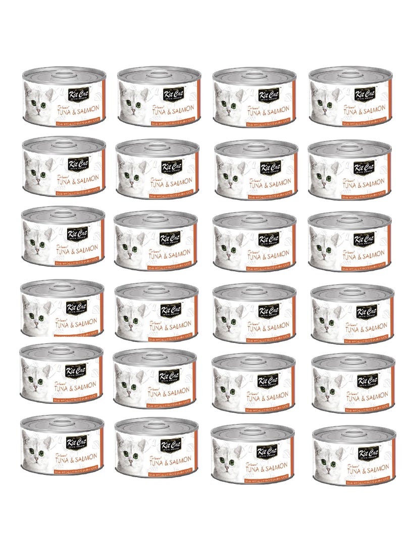 Kit Cat 24PC Kit Cat Tuna & Salmon 80g - Image 1