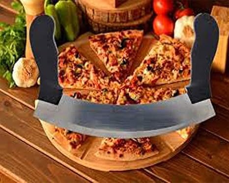 VIBRAL Stainless Steel Half Moon Pizza Cutter Multipurpose Cutter for Home Cutter Pizza Cutters Pastry Cutter Sandwich CutterSafe to Use 1Pcs - Image 2