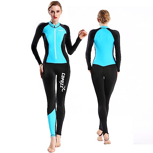 COPOZZ Womens Wetsuit Full Body Swimsuit for Women – Front Zip Wet Suit for Snorkeling, Surfing, Scuba Gear, Paddleboarding, Water Sports - Image 1
