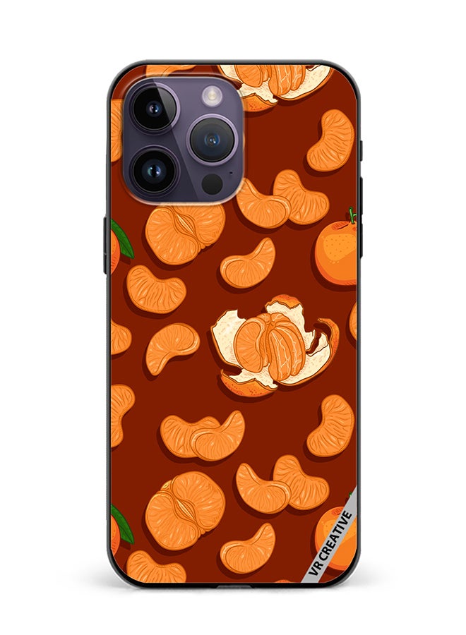 Protective Case Cover For Apple iPhone 16 Pro Max Tangerines Design Multicolour