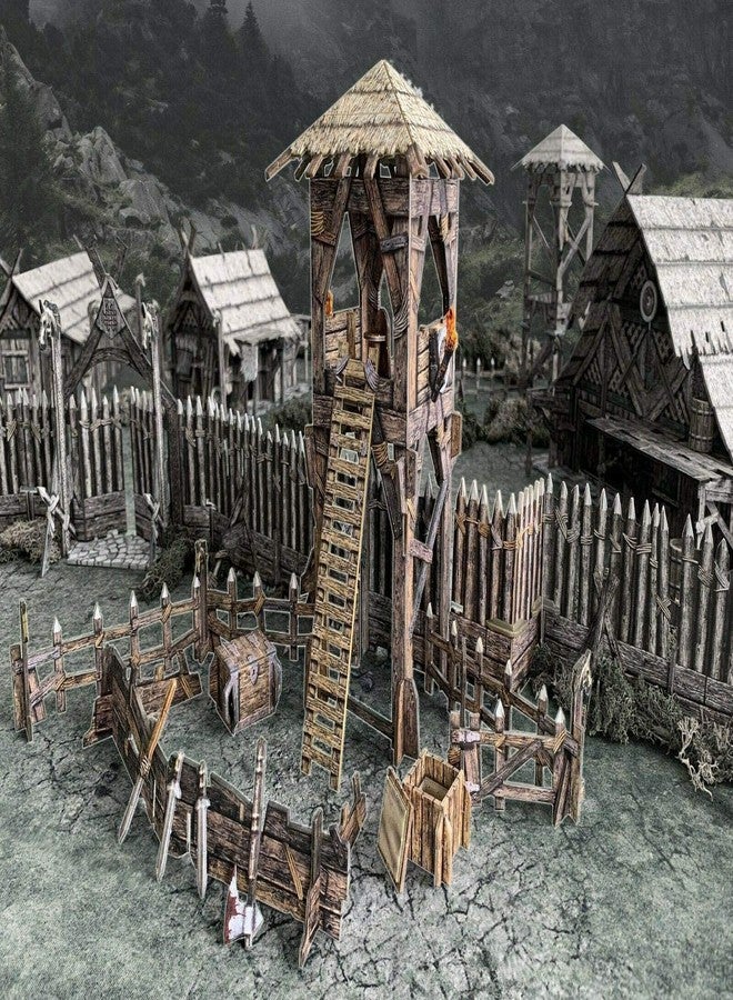 Battle Systems Fantasy Terrain Lookout Tower - 28-35mm DND D&D RPG Wargames Historical/Fantasy Card Scenery - Image 1