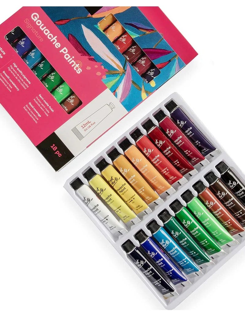 Mont Marte 18-Piece Siganture Gouache Paints 12ml Content Per Tube - Image 4
