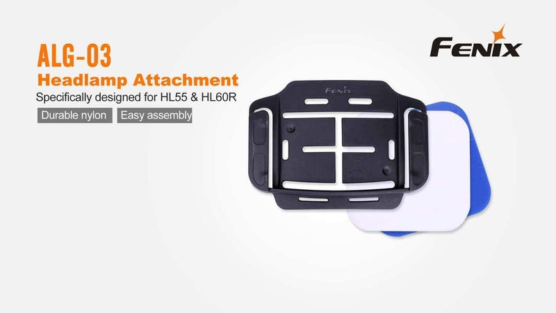 EdisonBright Fenix ALG-03 headlamp helmet mount with Battery Case for HL55 & HL60R - Image 3