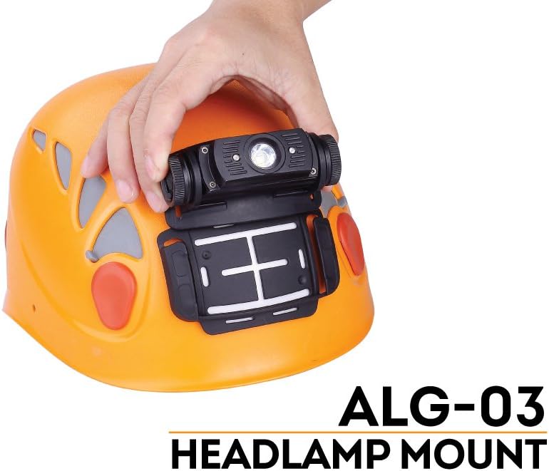 EdisonBright Fenix ALG-03 headlamp helmet mount with Battery Case for HL55 & HL60R - Image 2