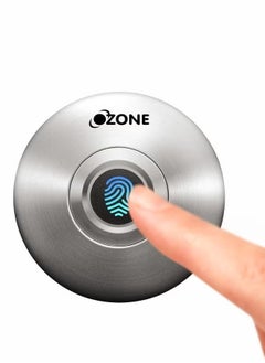 Ozone OZFL-55F SN Fingerprint Lock for Wooden Cabinets, Wardrobes, & Drawers | Access Automatic Locking System | Smart Digital Furniture Lock (Silver) | By Ozone India 