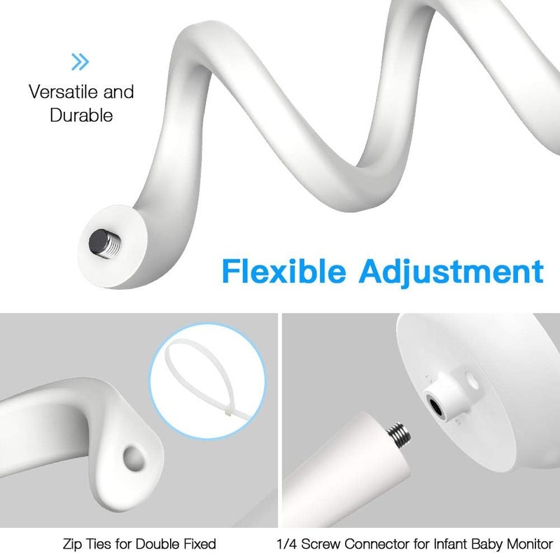 OkeMeeo Baby Monitor Mount for VAVA Baby Monitor Hipp Baby Monitor and Most 14 Threaded Cameras 1 Pack - Image 4
