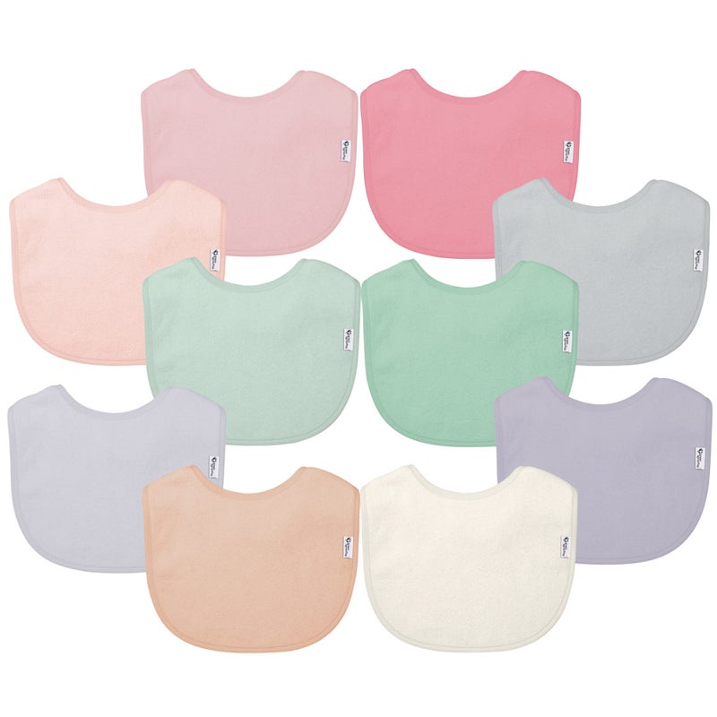 green sprouts Unisex Baby Staydry Infant Bibs Rose - Image 2
