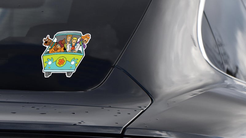 Elektroplate Officially Licensed Scooby-Doo's Mystery Machine Wild Ride 4.2â€ x 4.2â€ Dynamic Decal | Premium Auto-Grade All Weather Vinyl for Car, Water Bottle, Laptop, Cooler, Phone | Made in USA - Image 4