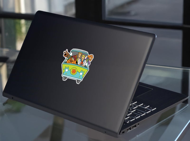 Elektroplate Officially Licensed Scooby-Doo's Mystery Machine Wild Ride 4.2â€ x 4.2â€ Dynamic Decal | Premium Auto-Grade All Weather Vinyl for Car, Water Bottle, Laptop, Cooler, Phone | Made in USA - Image 5