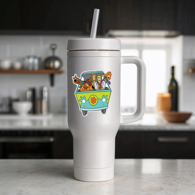 Elektroplate Officially Licensed Scooby-Doo's Mystery Machine Wild Ride 4.2â€ x 4.2â€ Dynamic Decal | Premium Auto-Grade All Weather Vinyl for Car, Water Bottle, Laptop, Cooler, Phone | Made in USA - Image 3