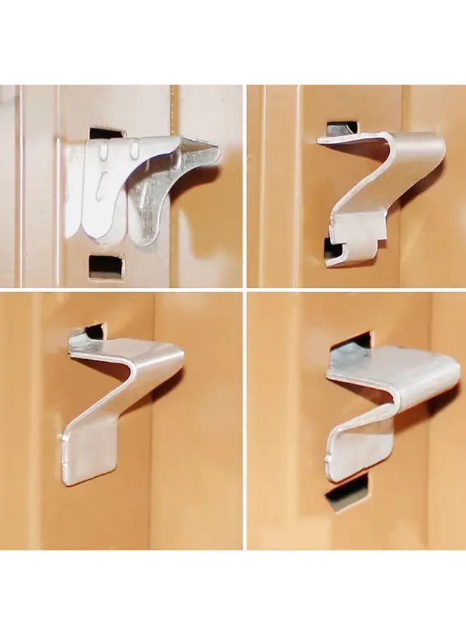 24pcs Zinc Alloy Adjustable Shelf Brackets No Tools Needed For Metal And Wood Frames - Image 4