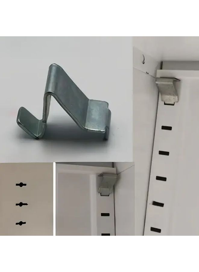 24pcs Zinc Alloy Adjustable Shelf Brackets No Tools Needed For Metal And Wood Frames - Image 5