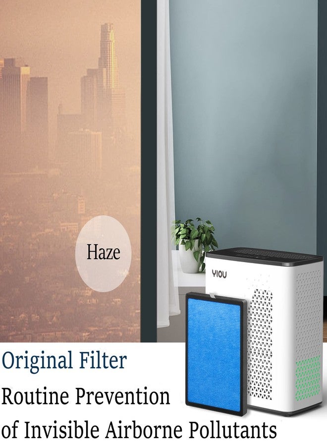 YIOU Air Purifiers for Home Large Room up to 547 ft², H13 True HEPA Air Filter 20dB Air Cleaner Odor Eliminator for Allergies Smoke Dust Pollen, Black - Image 5