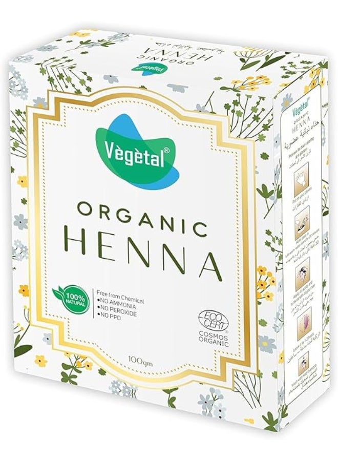 Vegetal Certified Organic And Herbal Henna Powder 100G Twin Pack - Image 2