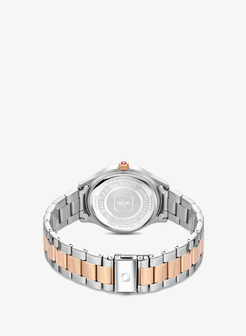 Hanowa  Ajoie White Mother-of-pearl Dial Gold Silver Stainless Steel Bracelet Analog Watch for Women 38mm for Women | Best Price UAE