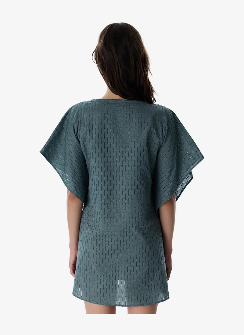بنتي Women's Green Quick-Dry Cotton Swimsuit