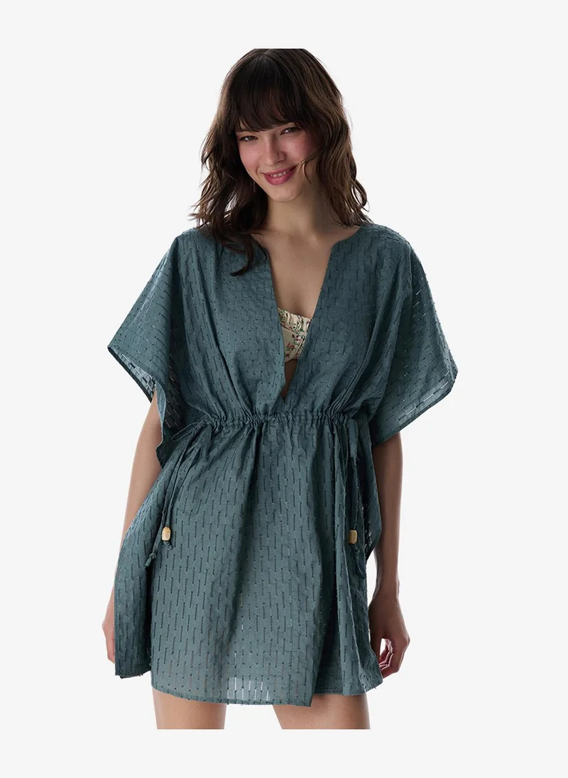 بنتي Women's Green Quick-Dry Cotton Swimsuit