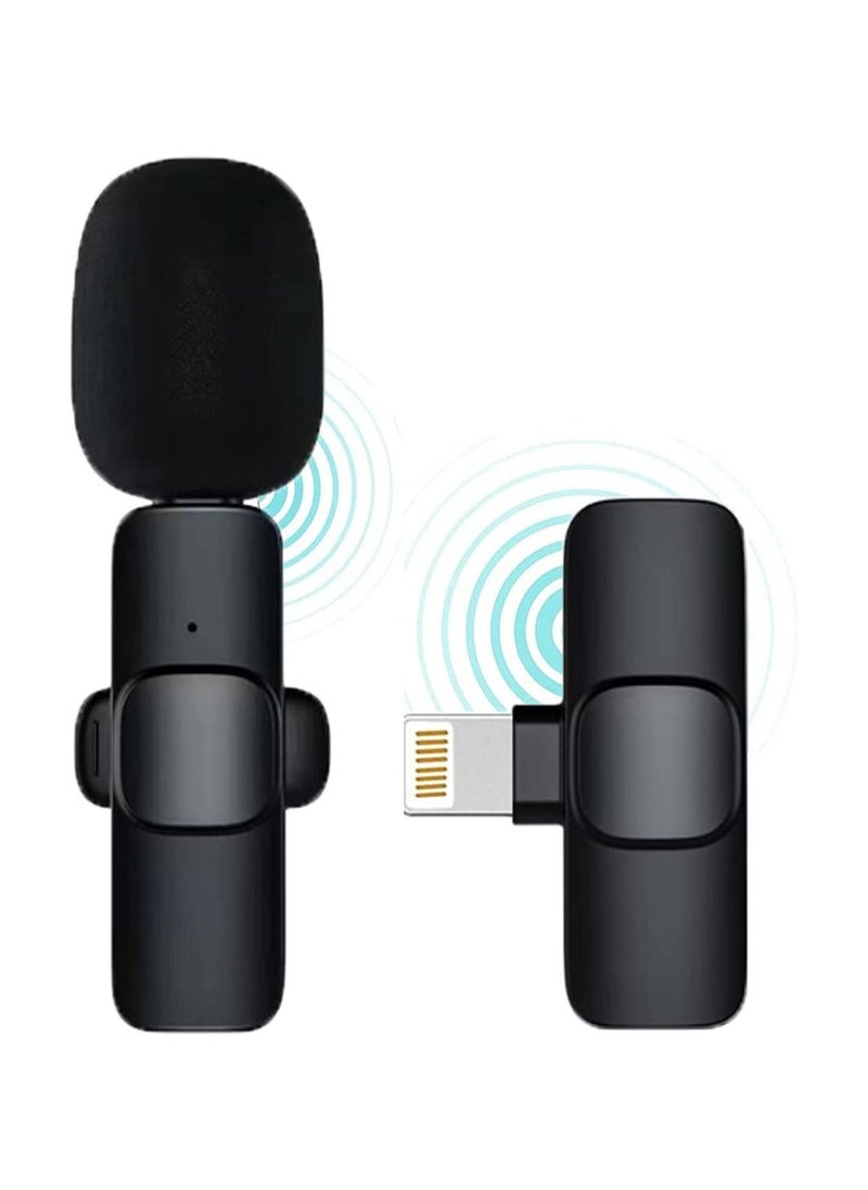 ELTRAZONE ميكروفون لافاليير لاسلكي 2 في 1 لهاتف iPhone أو Type-C، ميكروفون توصيل وتشغيل، ميكروفون محمول لتسجيل الصوت والفيديو على YouTube، والبث المباشر، وVlog، والمقابلات، وأجهزة الكمبيوتر المحمولة  - Image 3