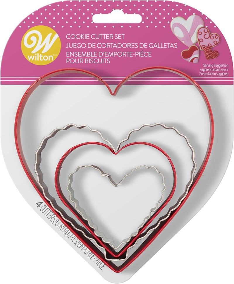 Wilton Nesting Hearts Cookie Cutter Set 4Piece - Image 1