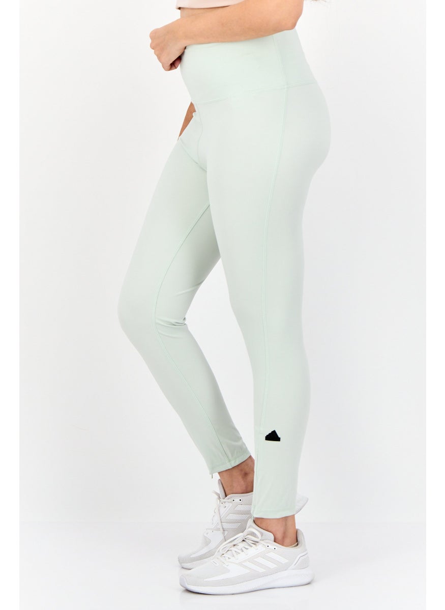 Adidas - Women Sportswear Fit Training Tights, Mint Green - Image 1