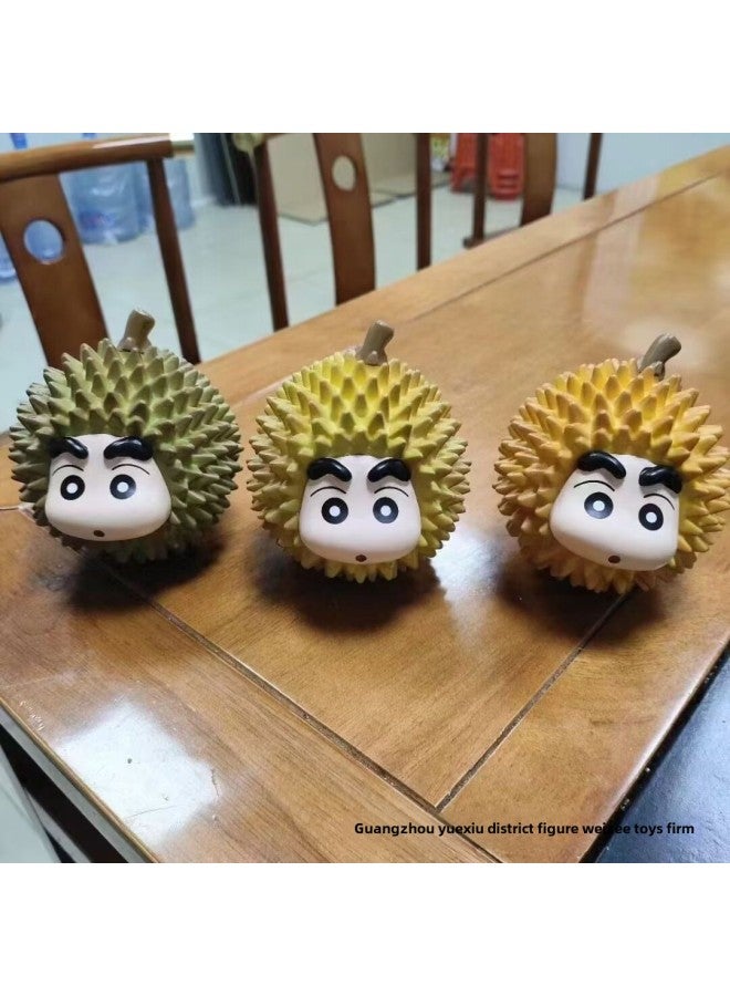 Crayon Shin Chao Play Cute Funny Fruit Series Apple Banana Orange Litchi Pear Cherry Hand-made-Color:Litchi Xiaoxin  - Image 4