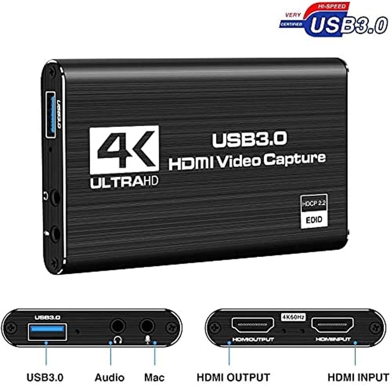 4K Ultra HD HDMI Video Capture Card via USB 3.0 - Image 2