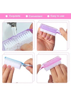 Patelai 15 Pieces Nail Brush for Cleaning Fingernails Nail Scrub Manicure Brush Handle Grip Cleaning Brushes Pedicure Brush for Toes and Nails Cleaning, 5 Colors(Fresh Colors)  - Image 2