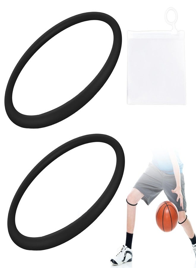 Tzwhwcx 2PCS Patellar Tendon Support Strap for Knee Pain Relief, Basketball Knee Strap Brace Support Band, Non-Slip Patella Band for Running, Volleyball, Tennis, Squats(Black + Waterproof Zipper Bag) - Image 1