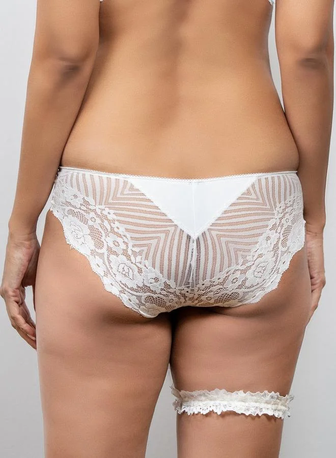أدريا Aadaraya Lace Detail Bikini Briefs with Elasticated Waistband