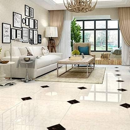 Vinyl Waterproof Self Adhesive Floor Sticker Tiles Sticker for Living Room Puja Room Home Decor Set of 20 Black 01  - Image 3