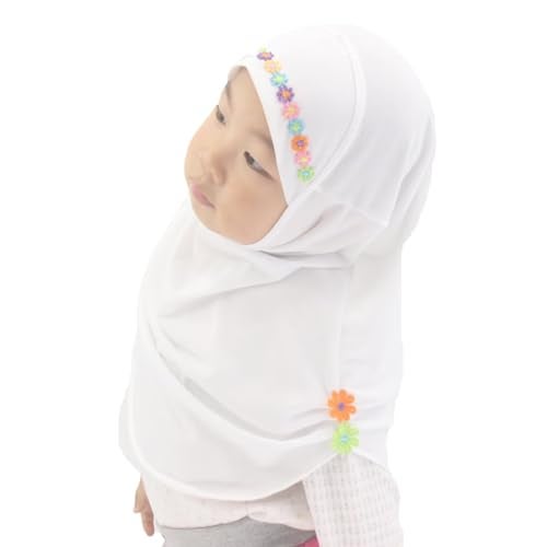 Modest Beauty حجاب فوري محتشم للأطفال للفتيات الحبيبات الحجاب الإسلامي مع زهور ناعمة - Image 1