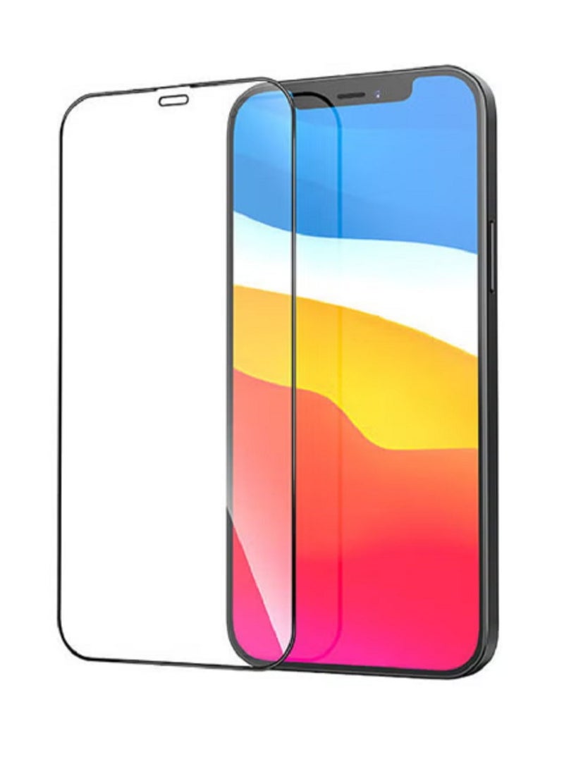 Tempered glass screen protector for Apple iPhone 12/12 Pro black  - Image 1