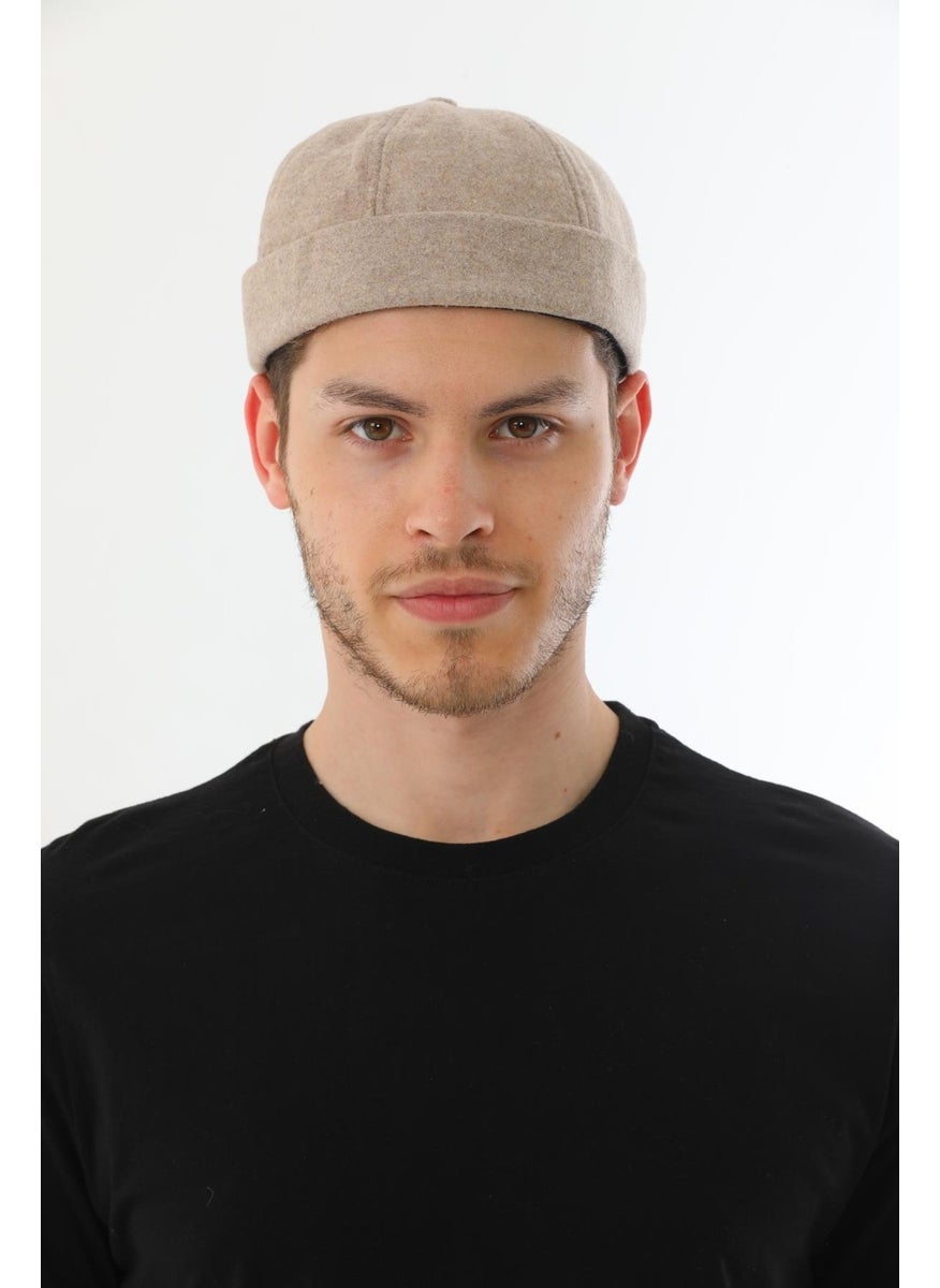 Elif Iç Giyim Elif Underwear Stamp Beige Back Adjustable Retro Hip-Hop Skullcap Hat  - Image 1