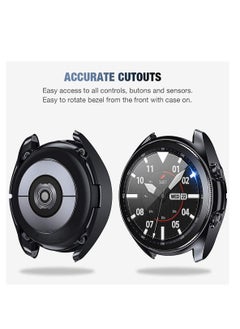 Y&D Screen Protector Compatible for Samsung Galaxy Watch 3 45mm Invisible Defender Tempered and 2 Pack Glass Protective Film TPU Cover Accessories Set  - Image 5