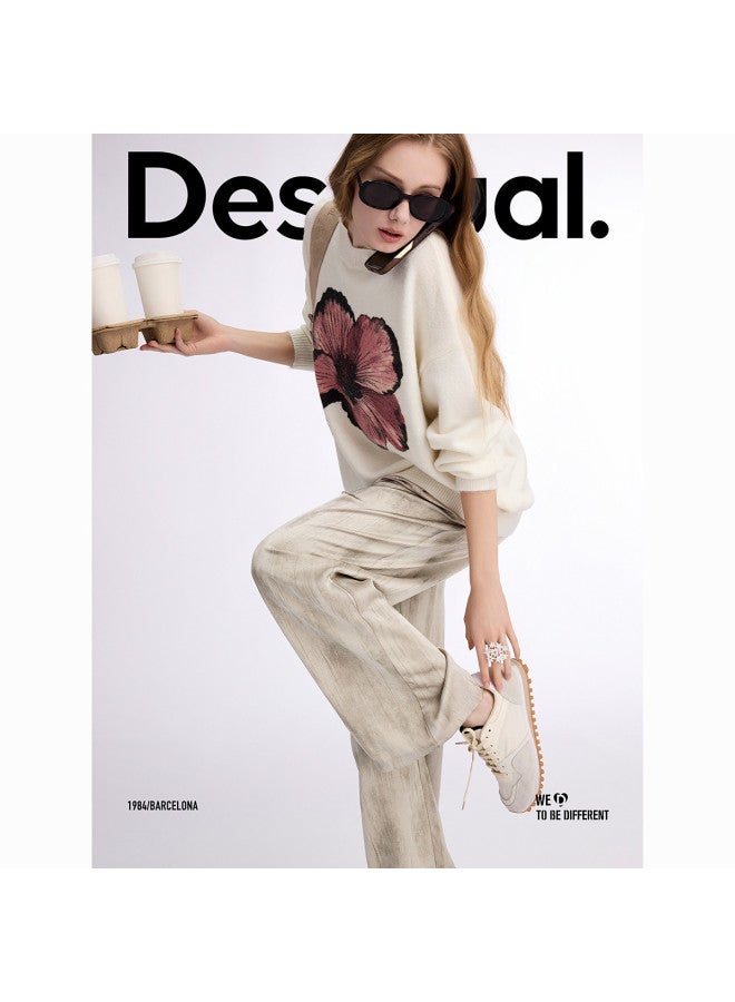 DESIGUAL printed Loose Straight-leg Women's Casual Pants - Image 5