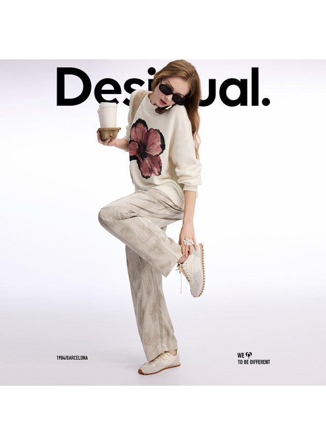 DESIGUAL printed Loose Straight-leg Women's Casual Pants - Image 2