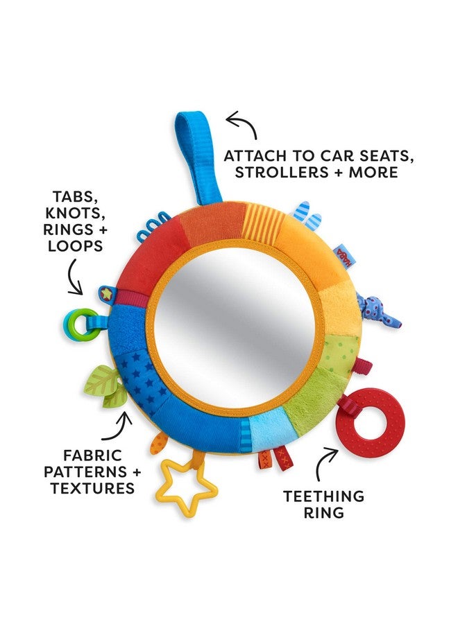 HABA Rainbow Baby Mirror for Tummy Time - Developmental Infant Toy for 6-12 Months - Baby Sensory Toy with Entertaining Elements for Baby Gifts 6 Months+ - Image 2