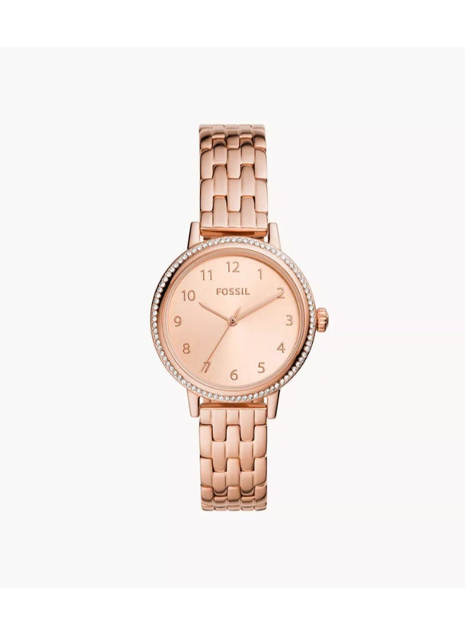 FOSSIL Women Stainless Steel Analog Wrist Watch BQ3656 - Image 1