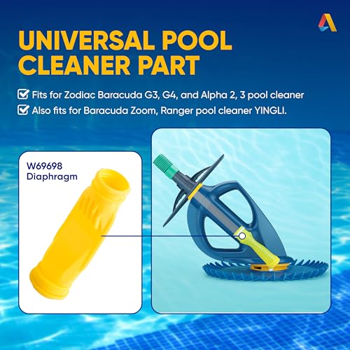 Canamax W69698 Pool Cleaner Long Life Diaphragm Compatible with Zodiac Baracuda G3, G4 Alpha 2 3 - Replaces W81701 W81700 W81600 - Pack of 2 - Image 4