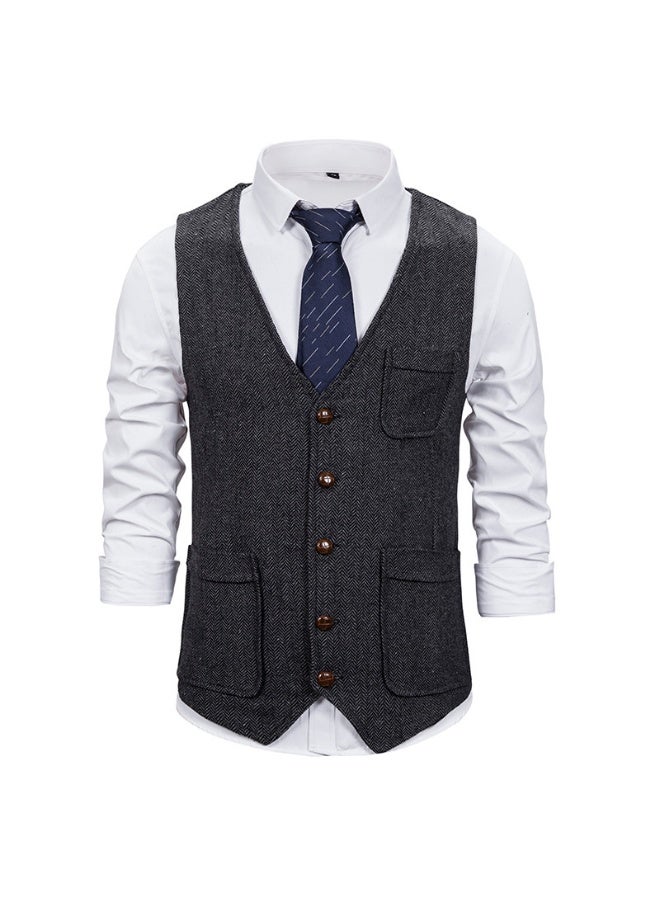 Shougu New Fashionable Casual Men's Suit Vest - Image 1