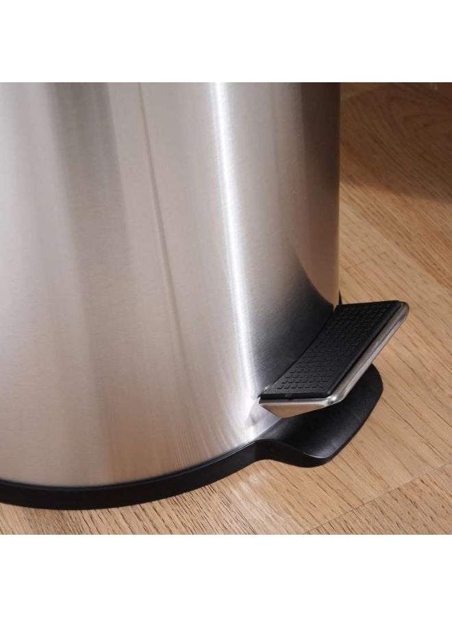 Pan Home Daily Soft Close Metal Pedal Bin 31.5x25.8x39cm 12L - Chrome - Image 3