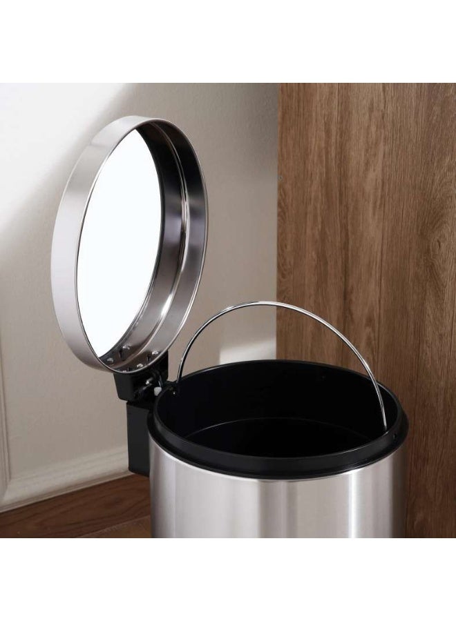 Pan Home Daily Soft Close Metal Pedal Bin 31.5x25.8x39cm 12L - Chrome - Image 4