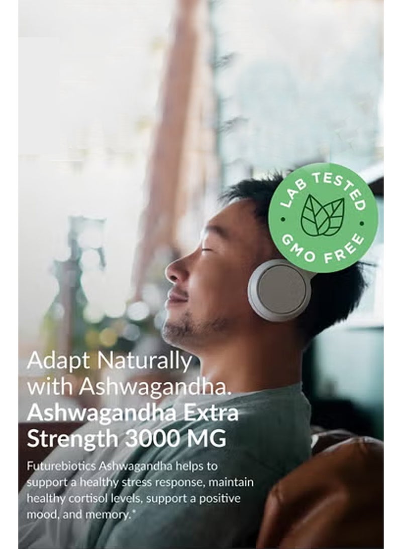 إكسترا كبسولات أشواغاندا بتركيز إضافي 3000 ملغ - صيغة لتخفيف التوتر، دعم طبيعي لتحسين المزاج، دعم للتوتر والتركيز والطاقة، 120 كبسولة - Image 5
