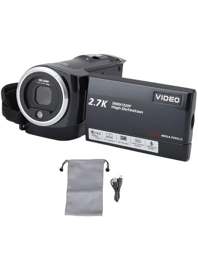 50MP 2.7K Camcorder with 16x Digital Zoom 2.8 Inch Screen HD Video Camera for Vlogging - Image 2