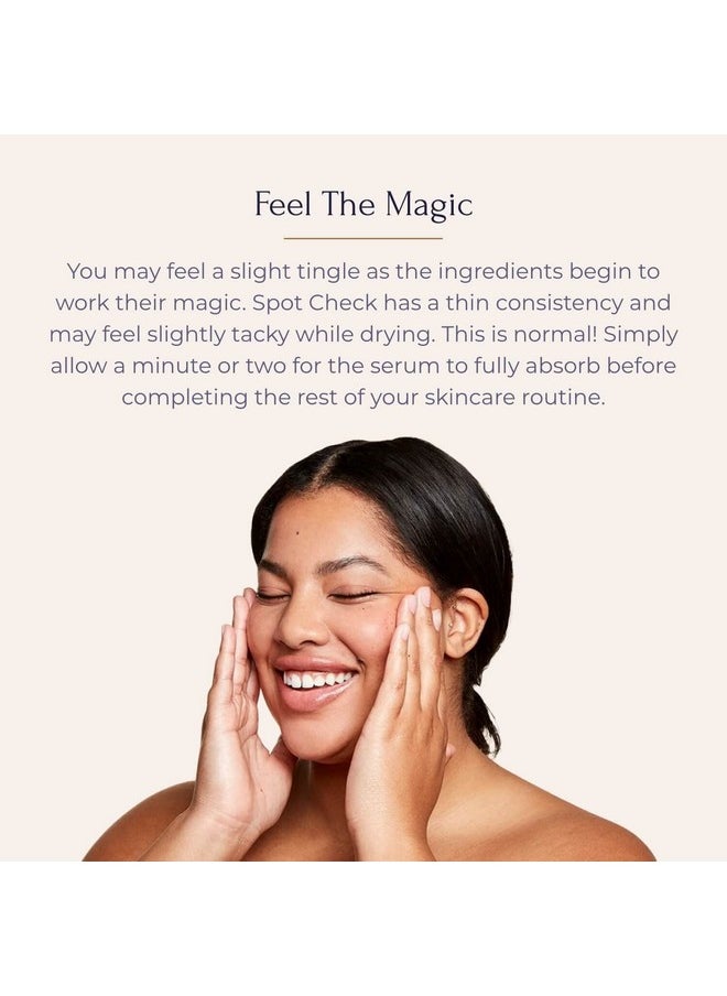 Tru Alchemy Tru Alchemy Spot Check Dark Spot Remover For Face - Niacinamide, Hyaluronic Acid, Lactic & Glycolic Acid Serum - Age Spot Remover for Face for Women - Dark Spot Corrector for Face - 1 fl oz/30 ml  - Image 5