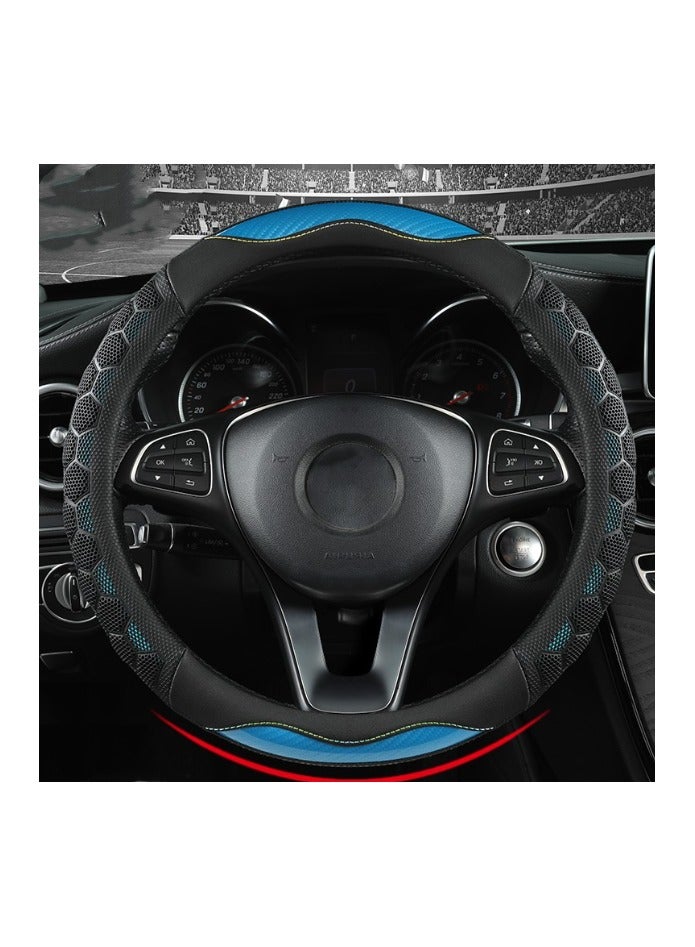 EBMINI Carbon Fiber Honeycomb Car Steering Wheel Cover 