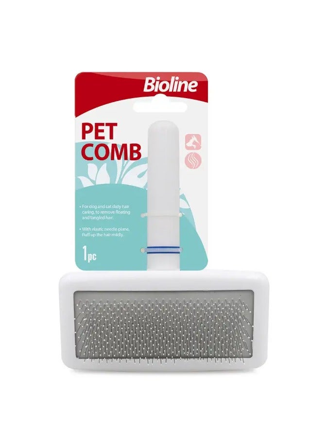 بايولاين مشط بيولين للحيوانات الأليفة أبيض[مقاس - L]