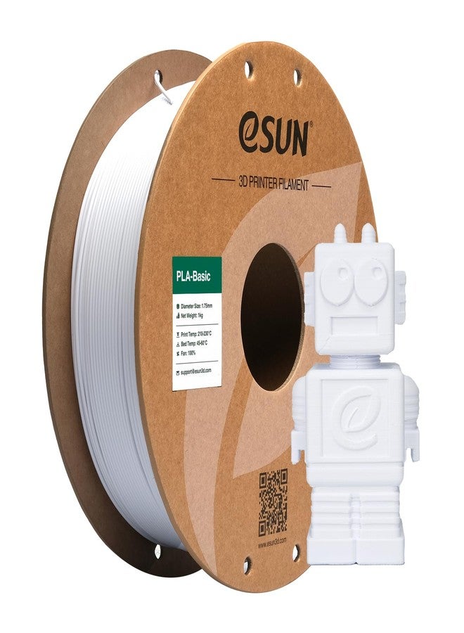 eSUN Fast Printing Speedy PLA Filament 1.75mm, 1KG (2.2 LBS) 3D Printing Filament for High Speed 3D Printers, Cold White - Image 1