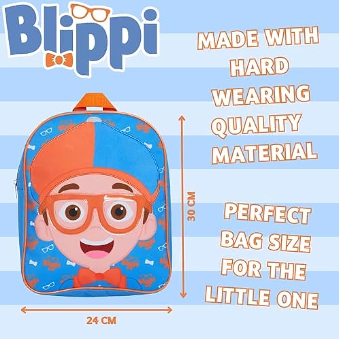 Blippi حقيبة ظهر للأطفال الأولاد والبنات حقيبة ظهر ثلاثية الأبعاد لمرحلة ما قبل المدرسة - Image 4