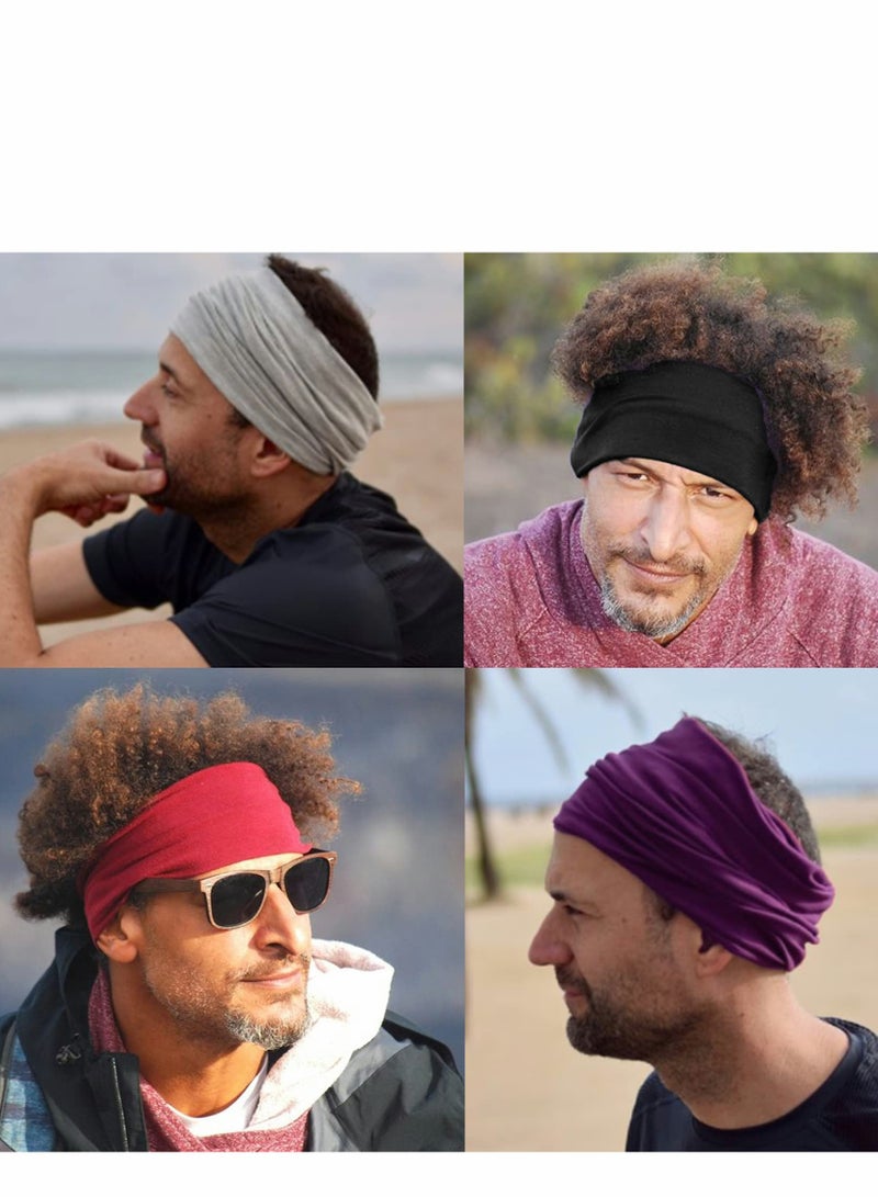 Hijab Undercap Scarf, 12Pcs Under Scarf Cap Caps for Women Men Turban Head Wraps Solid Color Tube Uni Stretch Dreadlocks Neck Cover - Image 3